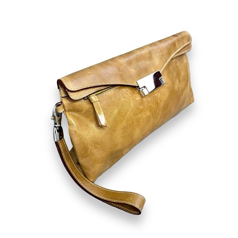 ALMAS Argentina Vintage Leather Clutch Purse Classy & Sophisticated